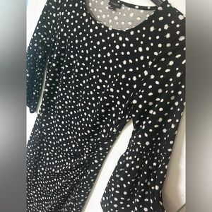 TALBOTS Floral Dot Jersey Shift Dress- NWOT